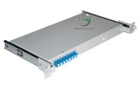 Кросс 19 выдвижной, предсобранный 1U, 8 портов LC/UPC duplex, 9/125 мкм
