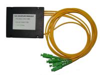 Разветвитель сплавной многомодовый1х3 оконцованый LC/APC 62,5/125 вывод 1.0м буфер 3.0мм 850/1300