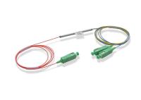 Разветвитель сплавной 1х2 оконцованый LC/APC 9/125 вывод 1.0м буфер 0.9мм 1310/1550