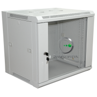 19 настенный шкаф ПРЕМИУМ cо стеклянной дверью 12U 600x600x635 мм