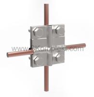 GALMAR Зажим крестообразный для соединения двух проводников (пол. <36мм, кр. 28-78мм2; нержавеющая сталь)