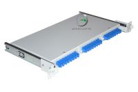 Кросс 19 выдвижной, предсобранный 1U, 24 порта SC/UPC, 9/125 мкм