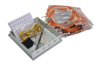 Кросс настенный Микро, предсобранный, 4 портов ST/UPC, 62.5/125 мкм