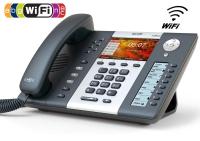 ATCOM A68WAC IP-телефон, цветной LCD 4,3", 8 клавиш BLF с LCD дисплеем, Wi-Fi 802.11bgnac 2,4 и 5ГГц, 2x10/100/1000T, 6 SIP линий, POE, БП в комплекте