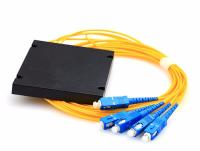 Разветвитель сплавной многомодовый1х4 оконцованый LC/UPC 50/125 вывод 1.0м буфер 0.9мм 850/1300