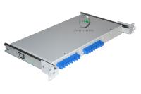Кросс 19 выдвижной, предсобранный 1U, 16 портов SC/UPC, 9/125 мкм