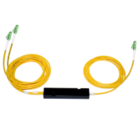 Разветвитель планарный 1x2 оконцованый LC/APC 9/125 вывод 1.0м буфер 3.0мм 1260/1650