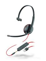 Plantronics BlackWire C3215-A - проводная гарнитура (jack 3.5/USB-A)
