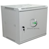 19 настенный шкаф ПРЕМИУМ с металлической дверью 6U 600x450x370 мм