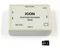 ICON TR2NS - 2-канальное устройство записи переговоров, запись на карту SDHC (до 1100 часов), Ethernet, WEB-интерфейс