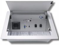 TLS HDBaseT Table Installation Module 305 MF 100T 2,5 mm - Настольный лючок с передатчиком VGA/HDMI/Аудио по витой паре до 100 м