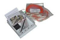 Кросс настенный Микро, предсобранный, 4 порта SC/UPC, 50/125 мкм