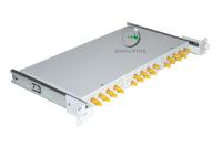 Кросс 19 выдвижной, предсобранный 1U, 24 порта ST/UPC, 62.5/125 мкм