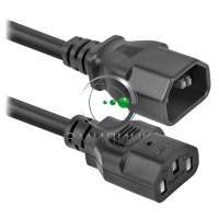 Кабель питания монитор-компьютер IEC 320 C13 - IEC 320 C14 (3x0.75), 1.8 м