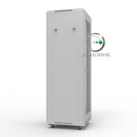 19 напольный шкаф ПРЕМИУМ 22U 600х800 мм, передняя дверь перфорация