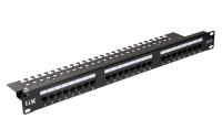PP24-1UC5EU-K05-1 ITK 1U патч-панель кат.5Е UTP, 24 порта (Krone), с каб. орг-м
