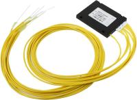 Разветвитель планарный 1х4 не оконцованый 9/125 вывод 1.0м буфер 3.0мм 1260/1650