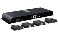 Lenkeng LKV314-HDbitT Разветвитель-удлинитель 1*4 HDMI по витой паре CAT6 поверх протокола IP до 120 м с ИК