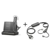 Plantronics Savi W745-M-APC43 — беспроводная (DECT) система для компьютера, мобильного и стационарного телефонов в комплекте с микролифтом для Cisco (MS Lync)